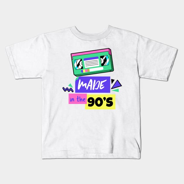 Made in the 90's - 90's Gift Kids T-Shirt by WizardingWorld